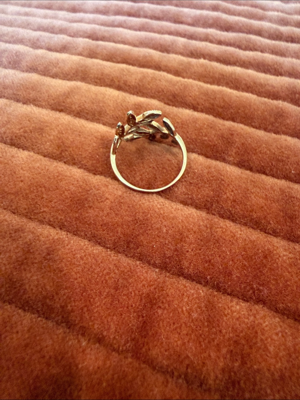 JACQUIE AICHE 14K Pave Diamond Wrap Leaf Ring - Picture 5 of 6